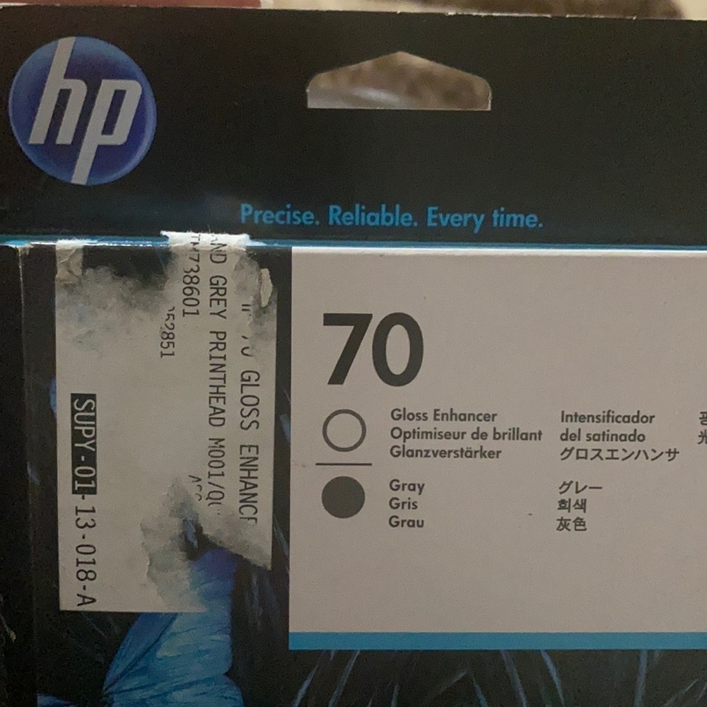 Hp 70 gloss enhancer gray